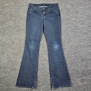 LEI Chelsea Low Rise Bootcut Jeans Women's Juniors 9 Dark Wash Denim Vintage